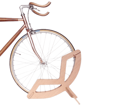 Wooden Recumbent Indoor Bike Rack