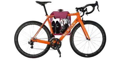 Stainless Steel Bicycle Wall Mount Pink