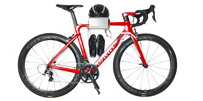 Stainless Steel Bicycle Wall Mount Silver Stainless Steel Bicycle Wall Mount Silver