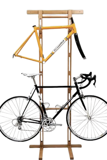 Wooden Vertical Bike Rack